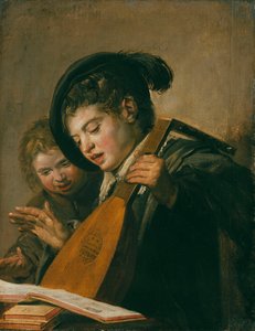 To gutter som lager musikk. av Frans Hals